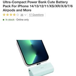 iWALK Small Portable Charger 4500mAh For iPhone 