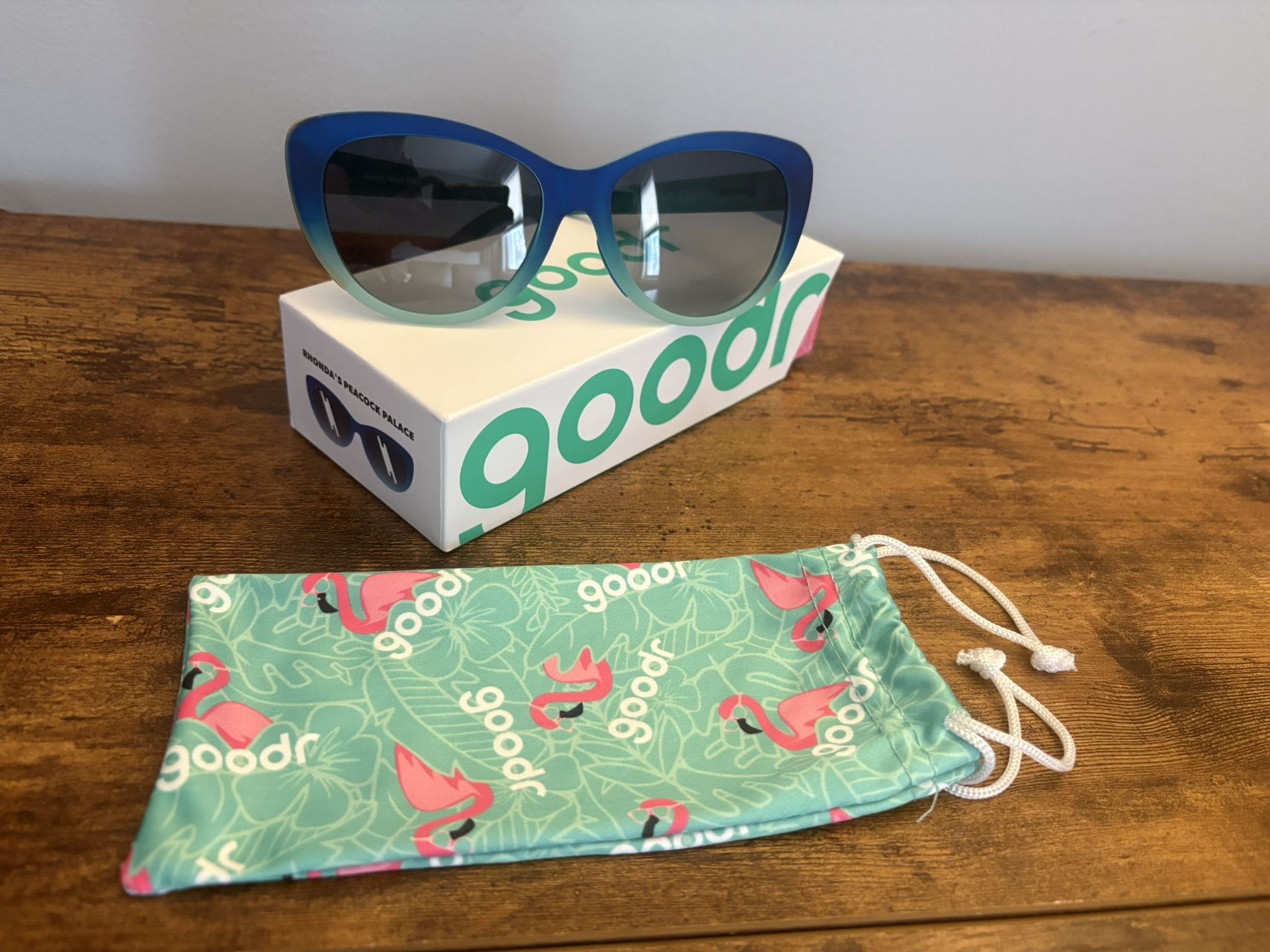 Goodr Sunglasses Rhonda's Peacock Palace