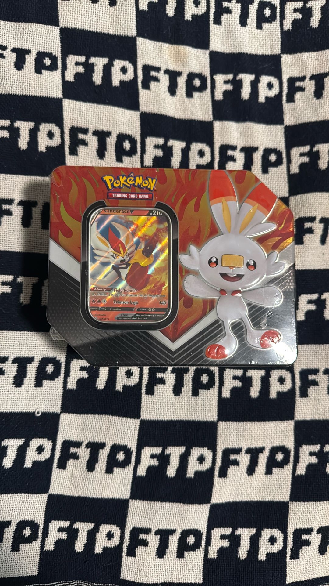 Pokemon TCG Galar Partners Tin Cinderace V Sealed