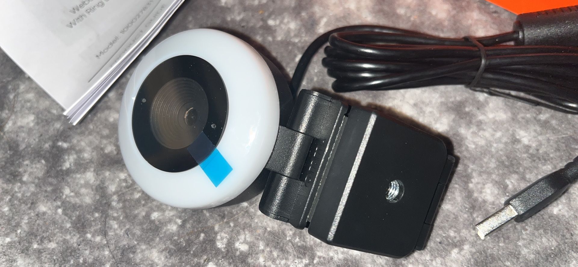 Onn. Webcam With Ring Light