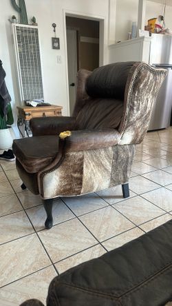 Real Cowhide Recliner