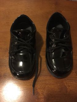 Toddler Boy Black Dress Shoes