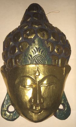 Balsa Buddha Head Mask