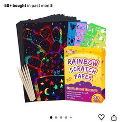 Rainbow Scratch Paper
