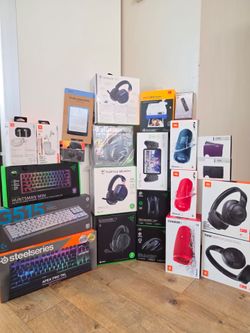 Jbl, Sony, TURTLE BEACH, razer,  Logitech, steelseries, bose, creative  Amazon kindle