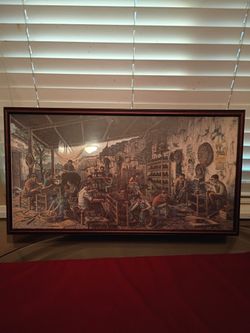 Shoemakers Working  In Shoe Factory 29x15