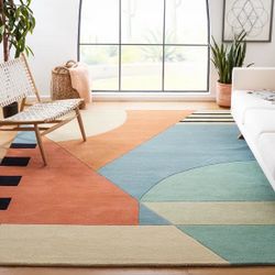Handmade Wool Rug 8x11’