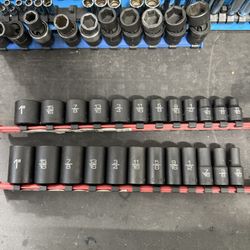 Matco Sae Shallow And Mid Length Sockets