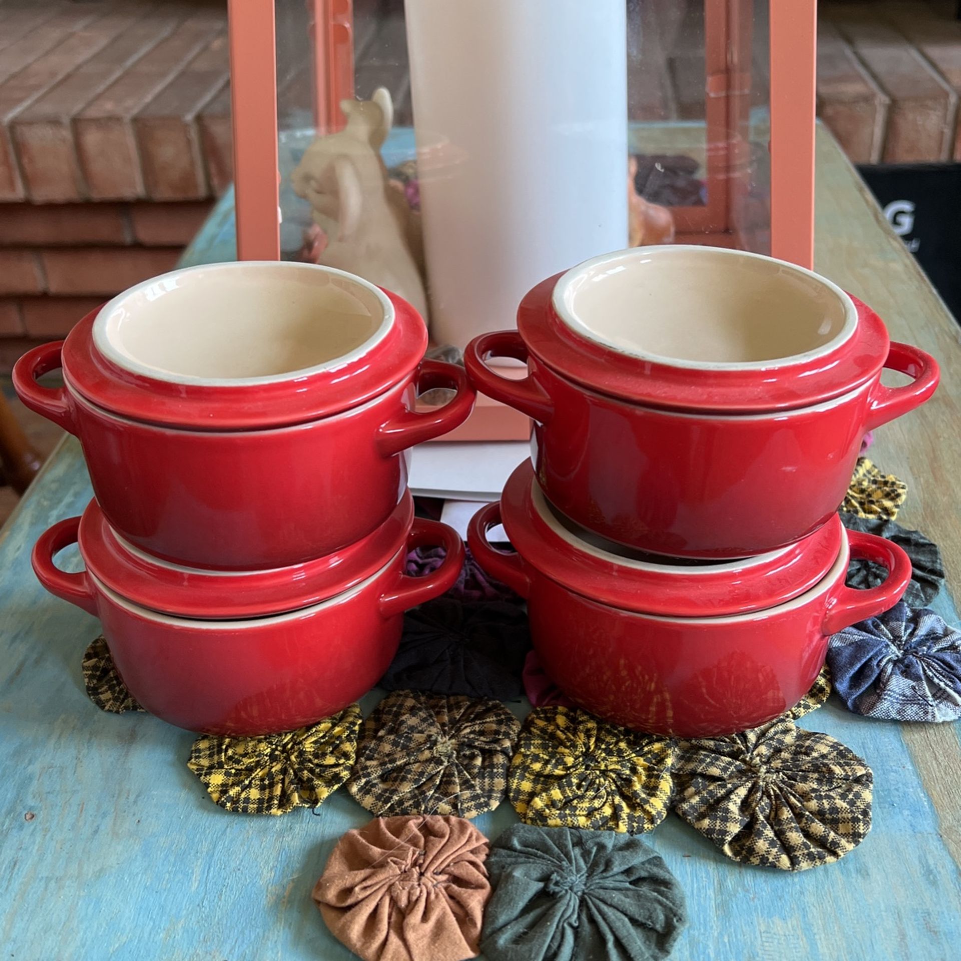 Red Le Creuset Set Of 4 Never Used