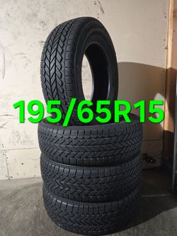 195/65/15 Tires Bridgestone WeatherPeak Set of 4