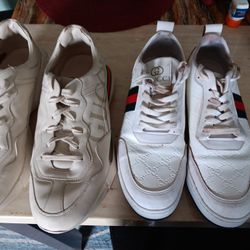 Two Pair Of Size 11 GUCCI SNEAKERS 