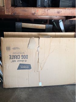 Two door dog crate