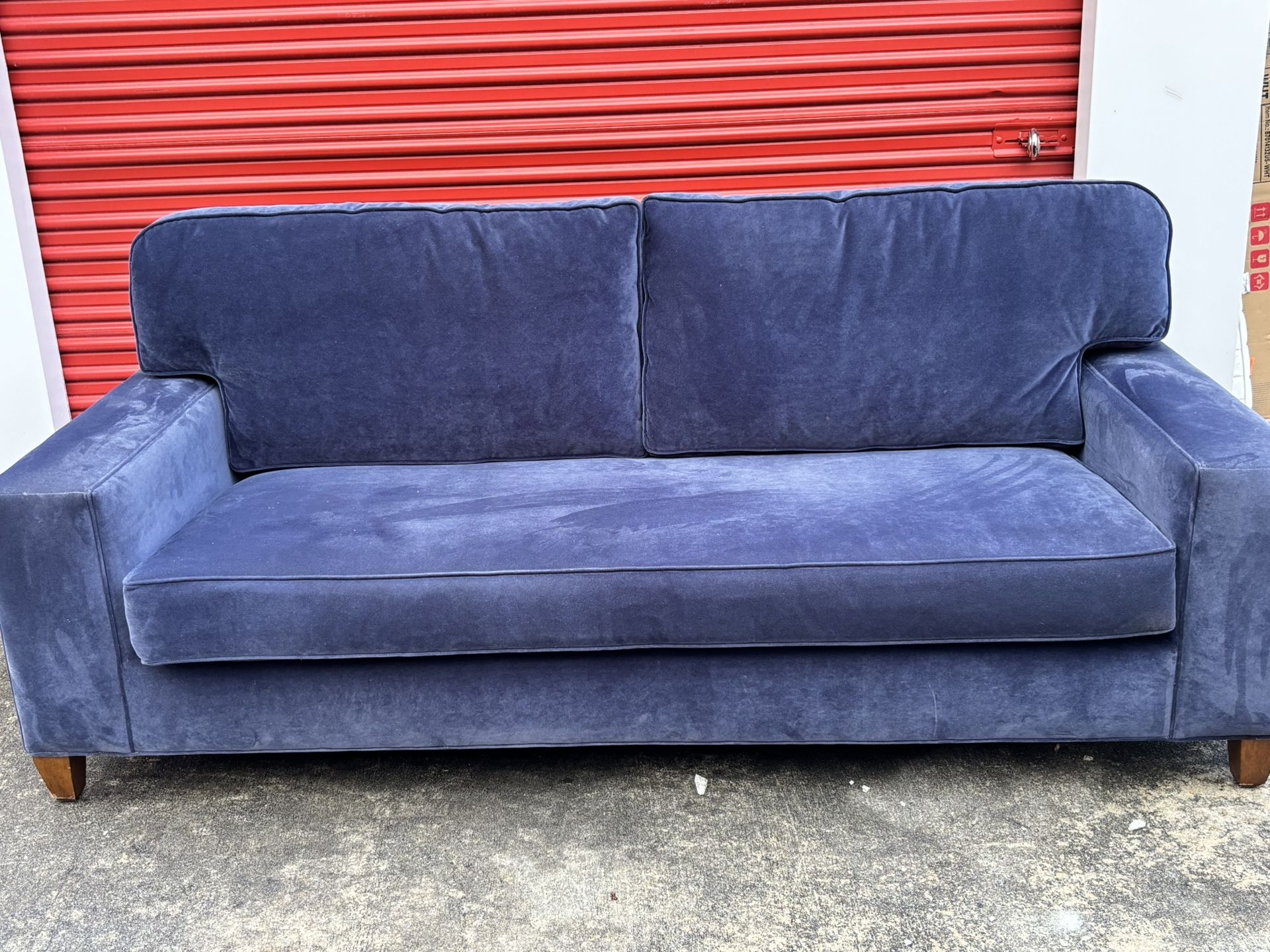 Century Suede Couch