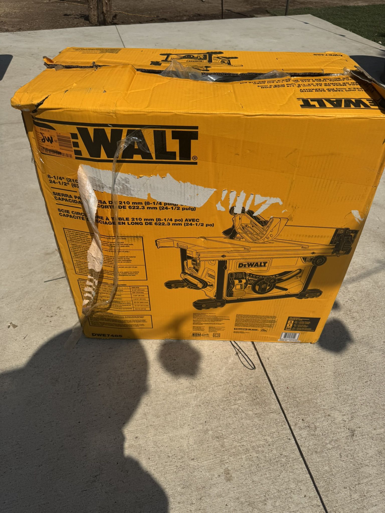Dewalt Table Saw 8in