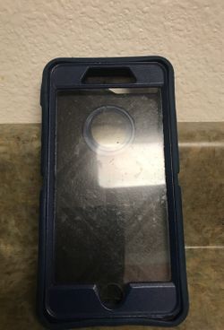 Blue used otterbox case for iphone 7s