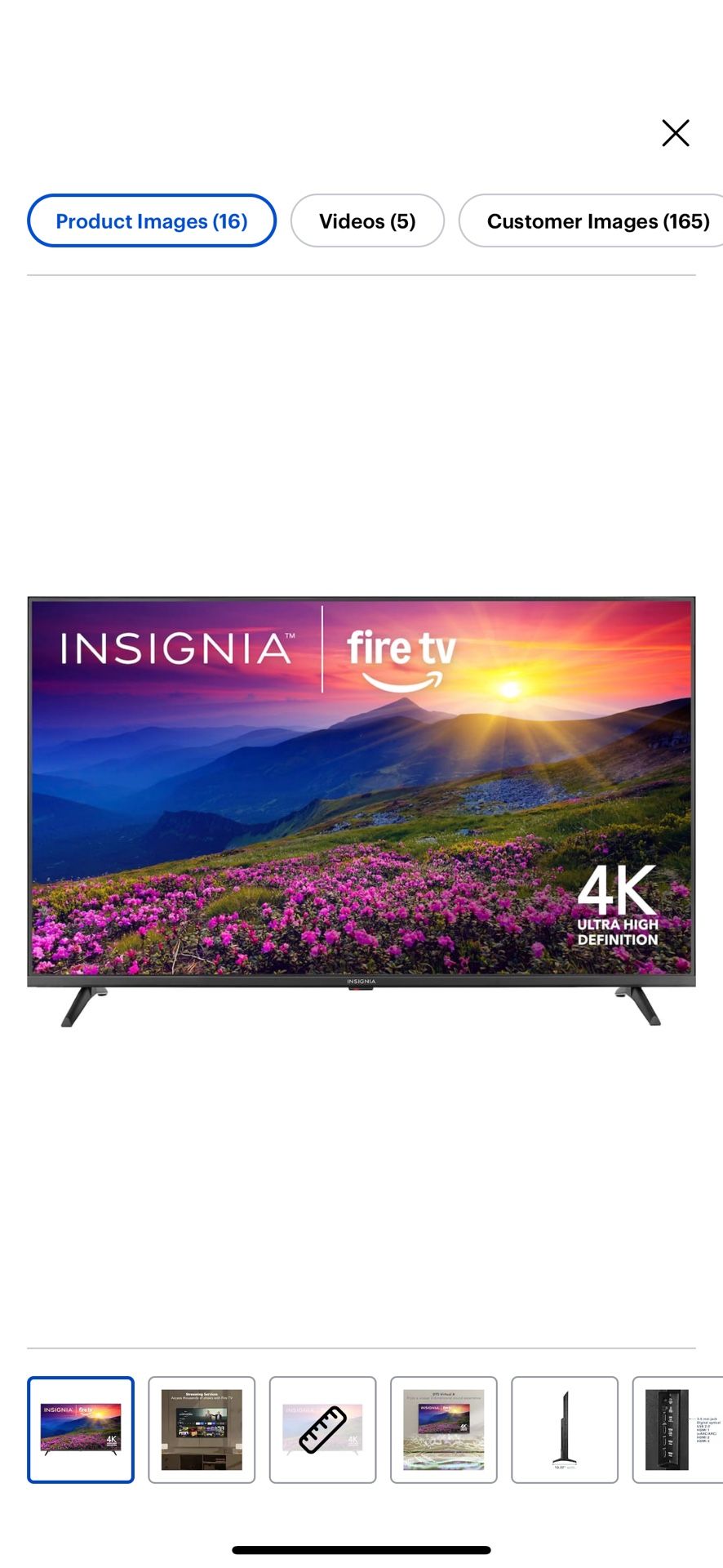 Insignia 55” LED 4K Smart Fire TV