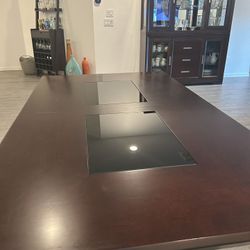 Dining Table, 6 Chairs And China Cabinet 