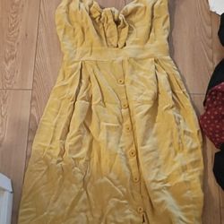 Yellow Dress Short