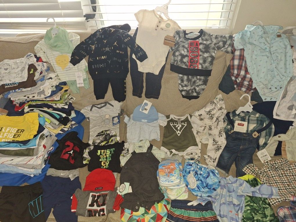 3-9 Month Baby Boy Clothes- 100+ Pcs!