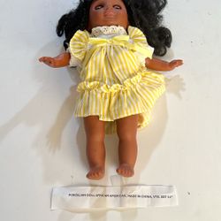 African American Doll (Porcelain) Made In China . 