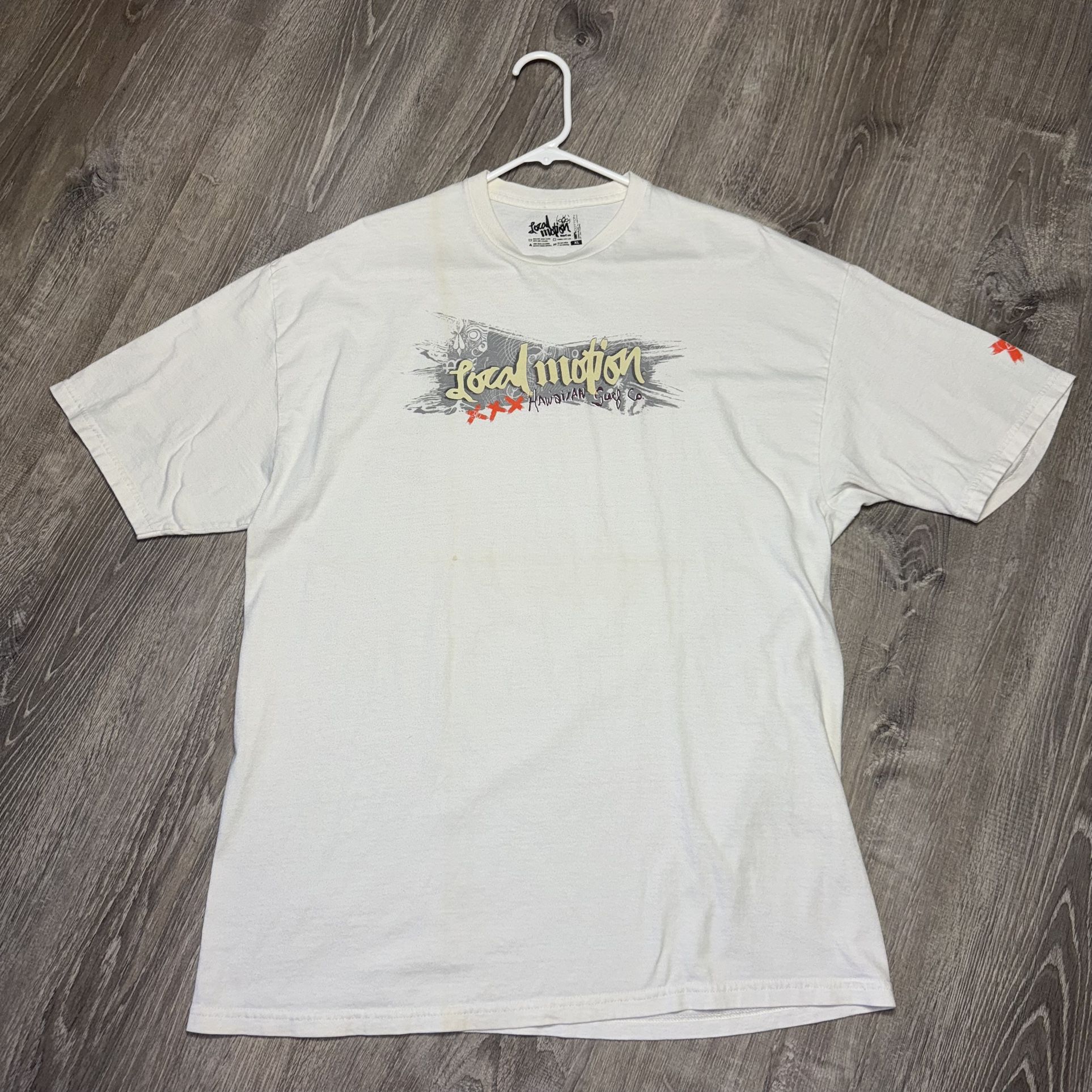 Y2K Local Motion XXX Hawaii Surf Co T-Shirt XL Pre-Vintage Faded Tee Distressed
