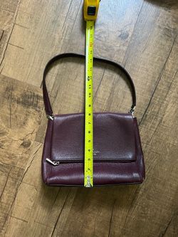 Kate Spade Leila Medium Flap Shoulder Bag Burgundy