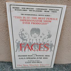 Faces .theatre poster