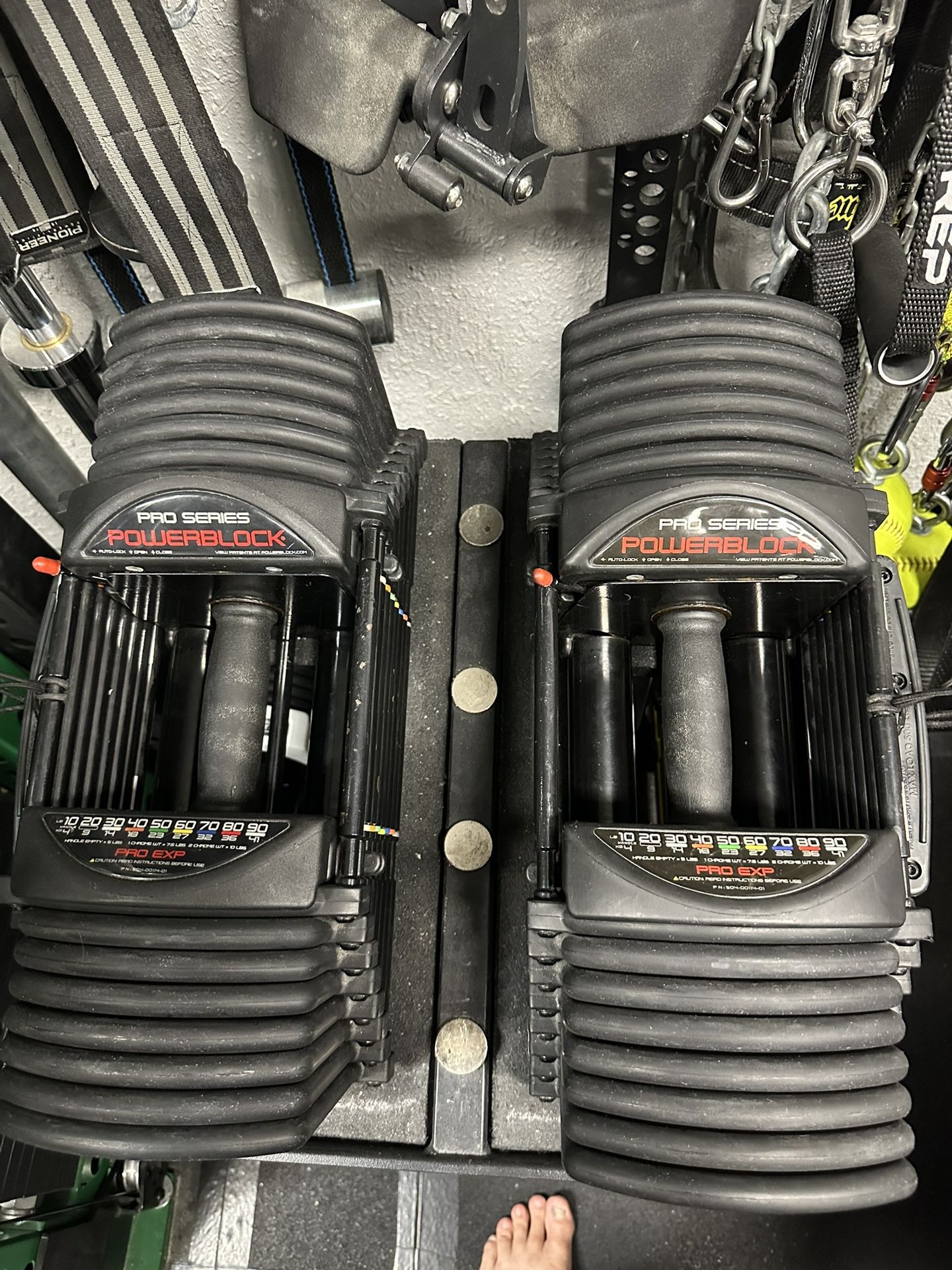 Powerblock Pro Exp 90 urethane dumbbells