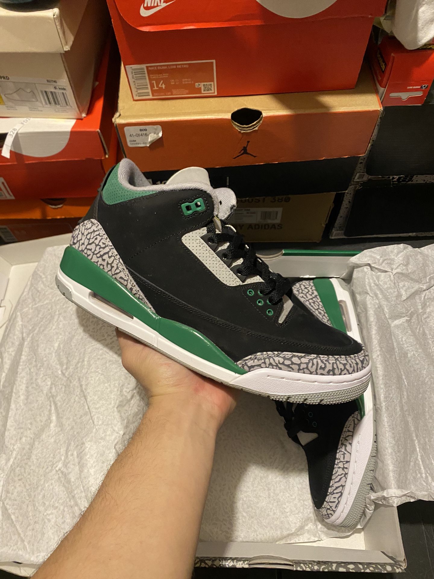 VNDS size 10.5 men’s Air Jordan Pine Green No BoX Air Jordan 4 x Nike sb “pine green” Size : 10.5 Condition  main image 4