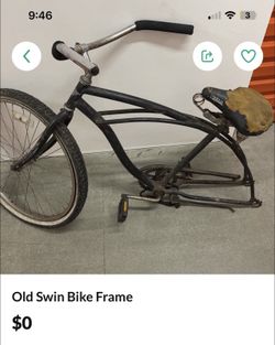 Old Schwin Bike Frame