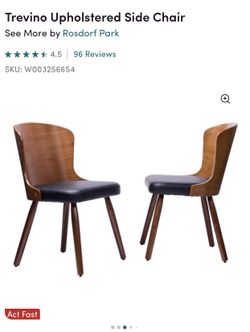 Still in box 2 beautiful dining chairs/ walnut forest green seats