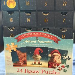 Advent Calendar - 24 Jigsaw puzzles - New 