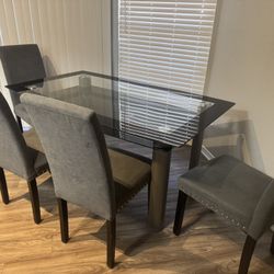 Glass Dining Table 