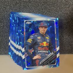 2021 Formula 1 Chrome Sapphire - Stack Of Sapphire Base Refractors 
