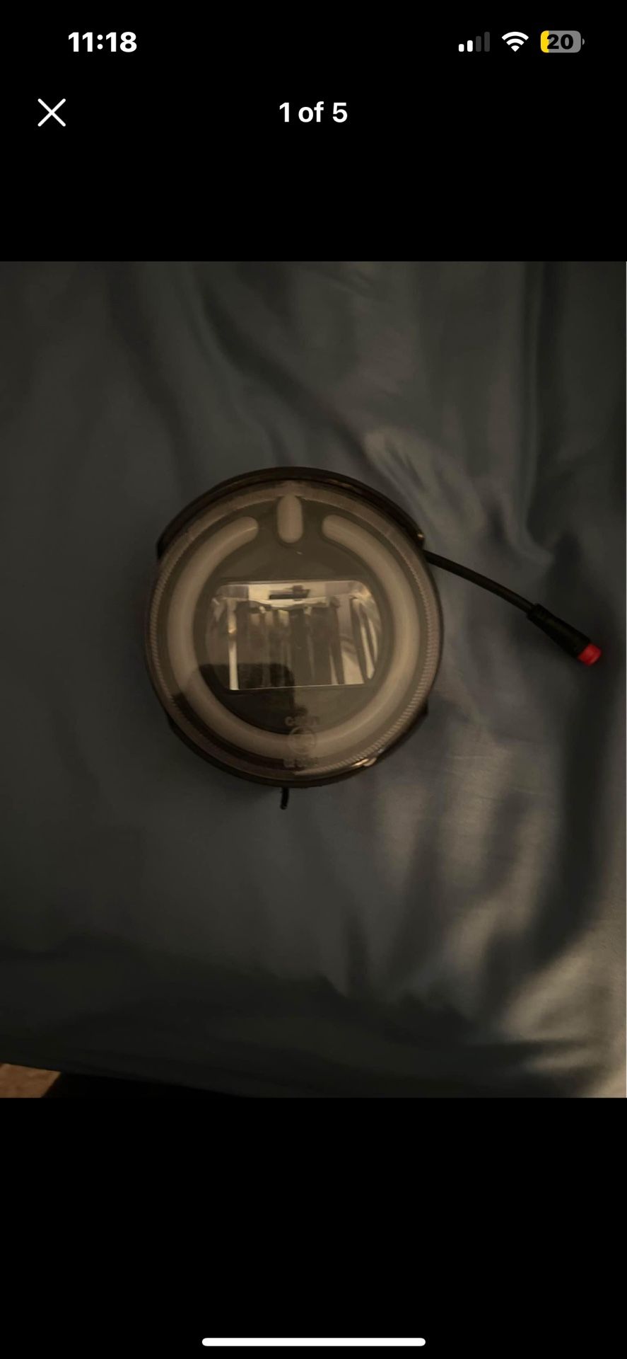 radpower plus ebike front headlight