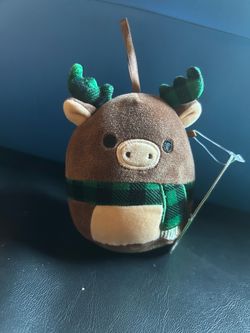 Squishmallow Reindeer Holiday Ornament Plush