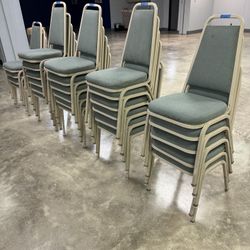 Stacking green Chairs $5 Each CASH