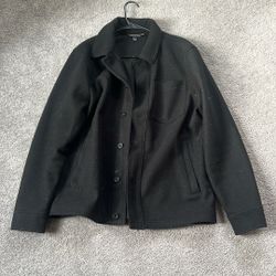 Banana Republic Men’s Coat / Jacket – Large – Black Button-Up