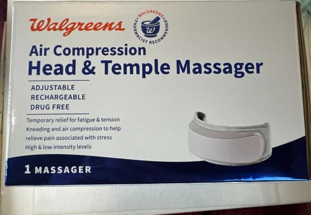 Walgreens Air Compression Head And Temple Massager 509537 / Rechargeable