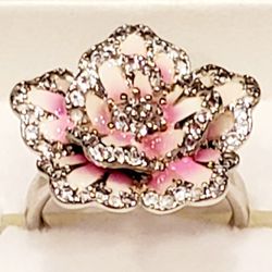 Enamel Flower Ring from Ross Simons. Size 7.