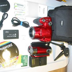 Polaroid iE3035W RED 18MP Digital Still Photo Camera w/Wi-Fi HD Video 30x Optical Zoom