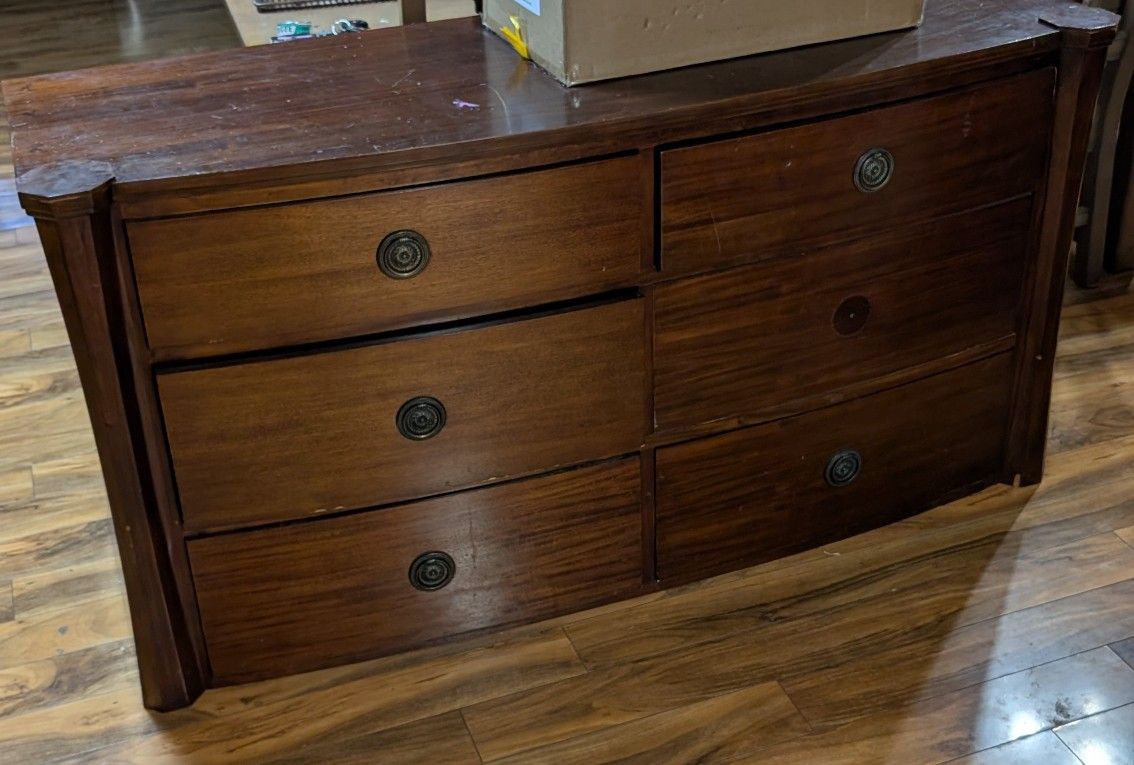FREE Nice Wood Dresser Large Big Furniture 2 People Carry