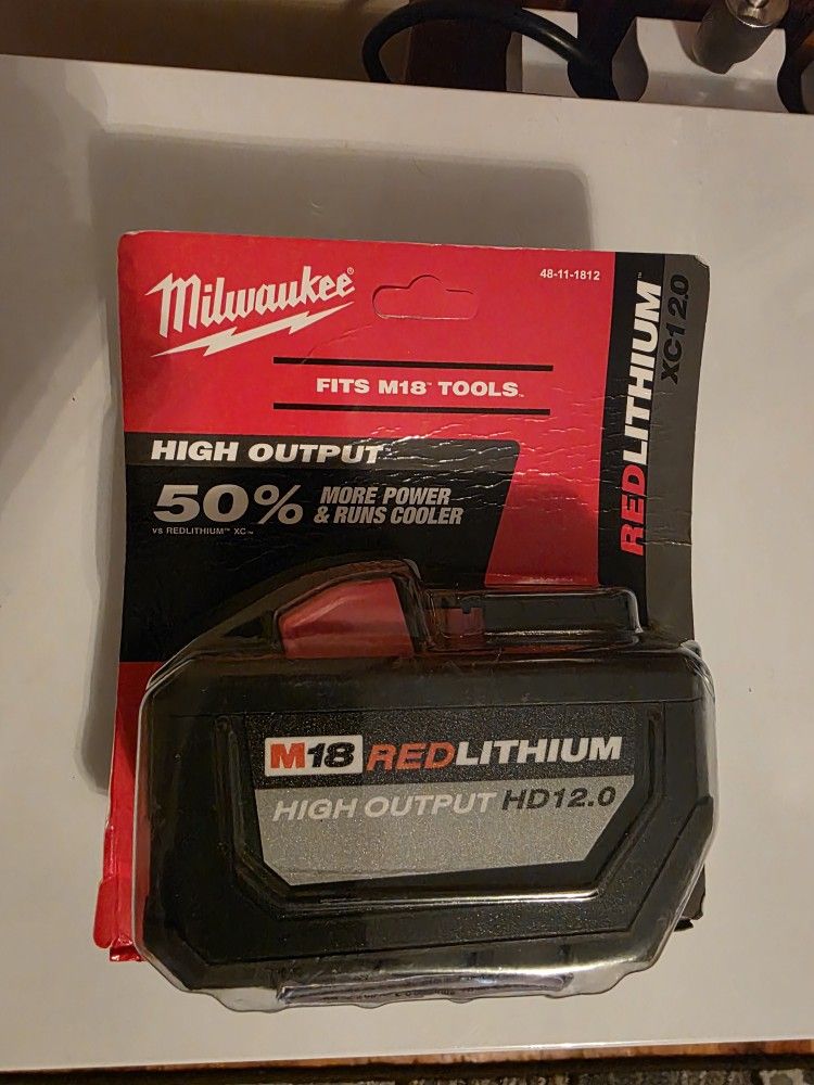 Milwaukee 12.0ah battery