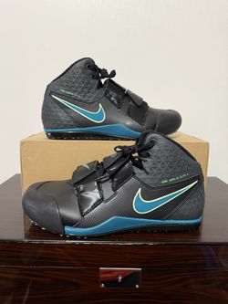 Nike Zoom Javelin Elite 3 Size 9 Black/Bright Spruce Throwing Shoes FZ9626-001