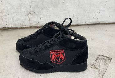 Dodge Ram Logo Black Mid-Top Sneakers M3/W5