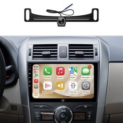 Toyota Corolla 2008-2013 9” Wireless CarPlay Android Auto Stereo + Backup Camera QLED