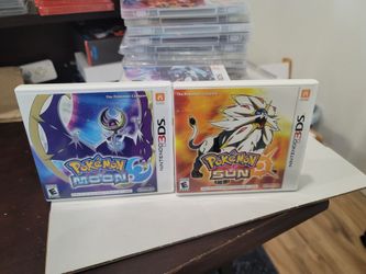 NINTENDO 3DS POKÉMON SUN AND POKEMON MOON CIB WITH CASES