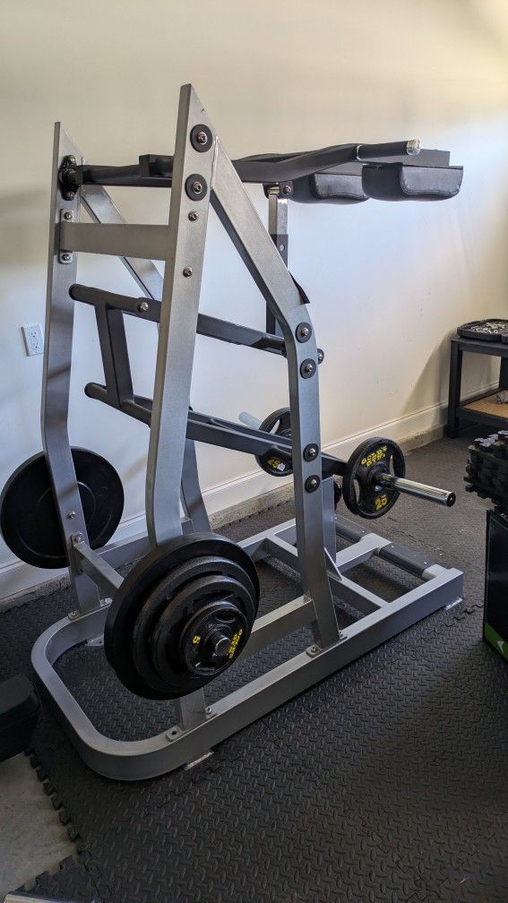 Squat/Calf Raises Machine and Rowing Machine