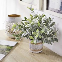 Brand New Small Artificial Plants in Pots – Little Fake Plants for Bedroom Bathroom - Artificial Potted Plants