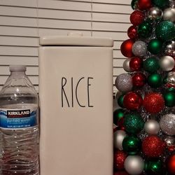 RAE DUNN RICE JAR